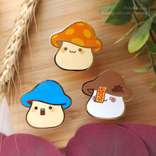 Load image into Gallery viewer, Maple Mushroom Enamel Pins