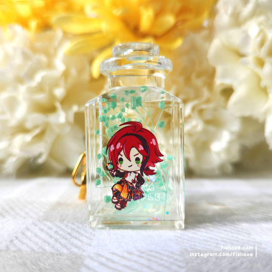Anemo Bottle Genshin Oil Filled Charms
