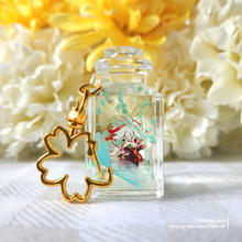Load image into Gallery viewer, Anemo Bottle Genshin Oil Filled Charms