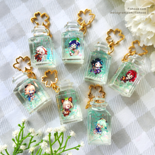 Load image into Gallery viewer, Anemo Bottle Genshin Oil Filled Charms