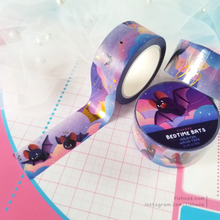 Load image into Gallery viewer, Bedtime Bats Gold Foil Washi Tape