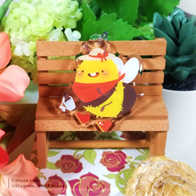 Load image into Gallery viewer, Bee Acrylic Keychain