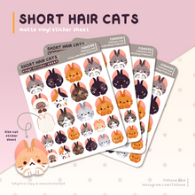 Load image into Gallery viewer, Cats Kiss Cut Sticker Sheet