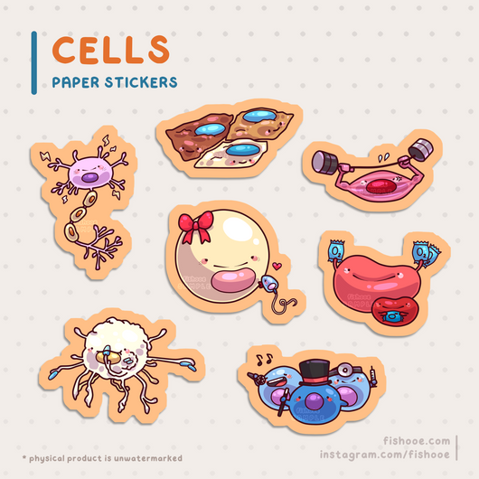 Cells Sticker Set [7pc]