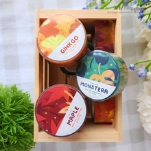 Load image into Gallery viewer, Foiled Foliage Gold Foil Washi Tape