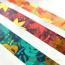Load image into Gallery viewer, Foiled Foliage Gold Foil Washi Tape