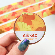 Load image into Gallery viewer, Foiled Foliage Gold Foil Washi Tape