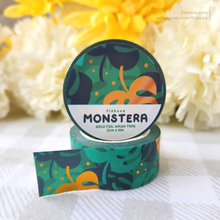 Load image into Gallery viewer, Foiled Foliage Gold Foil Washi Tape