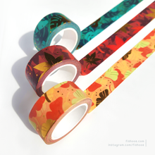 Load image into Gallery viewer, Foiled Foliage Gold Foil Washi Tape