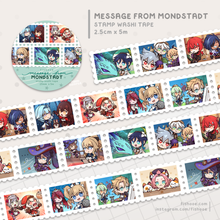 Load image into Gallery viewer, Genshin Stamp Washi Tape