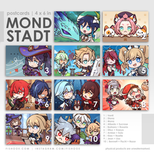 Load image into Gallery viewer, Genshin Impact Mondstadt Postcards