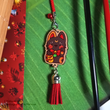 Load image into Gallery viewer, Lucky Cat Wood Charms