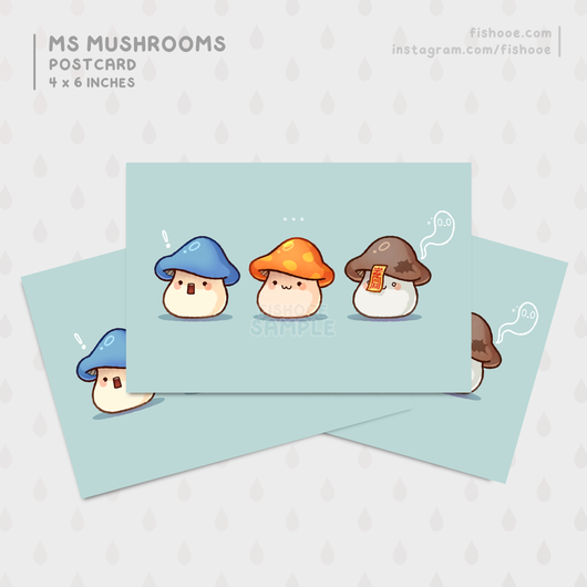 MS Mushrooms Postcard