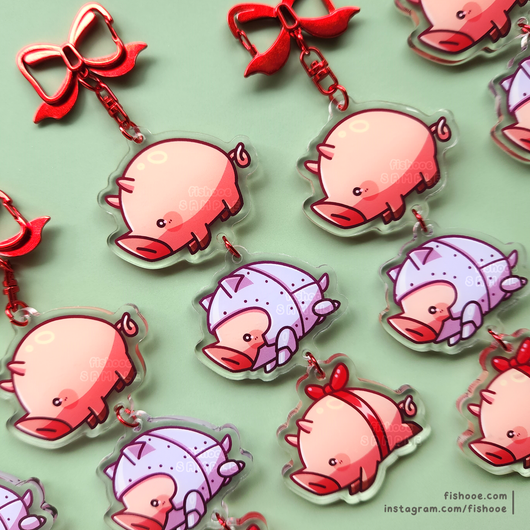 Maple Pigs Linking Acrylic Charms
