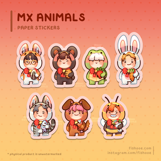 MONSTA X Animal Sticker Set [7pc]