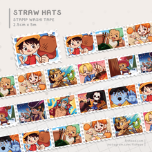 Load image into Gallery viewer, Straw Hats Pirate Stamp Washi