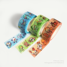 Load image into Gallery viewer, PKMN Starters Washi Tape Set