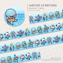 Load image into Gallery viewer, PKMN Water Starters Washi Tape
