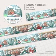 Load image into Gallery viewer, Snowy Onsen Washi Tape
