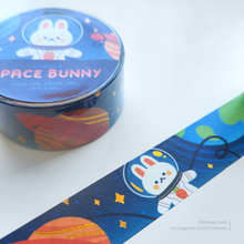 Load image into Gallery viewer, Space Bunny Gold Foil Washi Tape