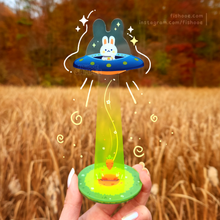 Load image into Gallery viewer, Space Bunny Washi Standee