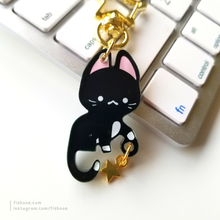 Load image into Gallery viewer, Star Catcher Cat Holographic Charm