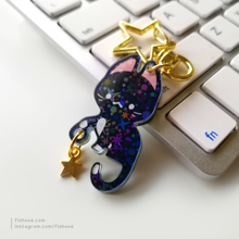 Load image into Gallery viewer, Star Catcher Cat Holographic Charm