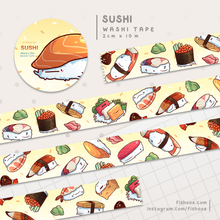 Load image into Gallery viewer, Sushi Washi Tape