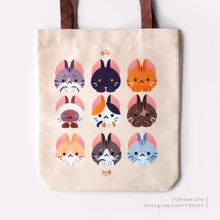 Load image into Gallery viewer, Cats Canvas Tote Bags