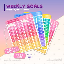 Load image into Gallery viewer, Weekly and To Do Planner Sticker Sheet