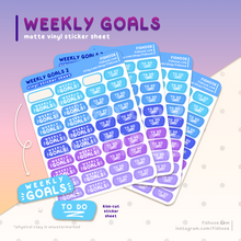 Load image into Gallery viewer, Weekly and To Do Planner Sticker Sheet