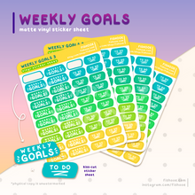 Load image into Gallery viewer, Weekly and To Do Planner Sticker Sheet