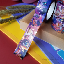 Load image into Gallery viewer, Whimsical Witch Gold Foil Washi Tape