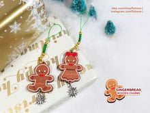 Load image into Gallery viewer, Gingerbread Wood Charms