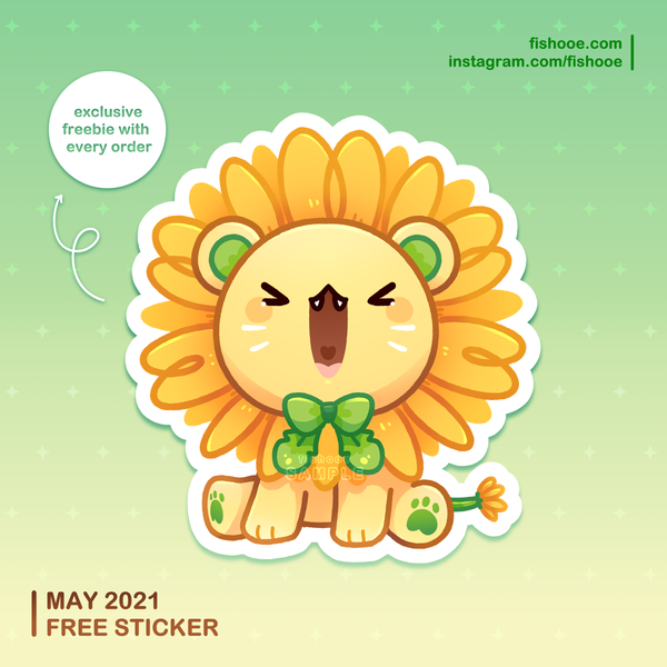 May's Exclusive Sticker 🌻🦁