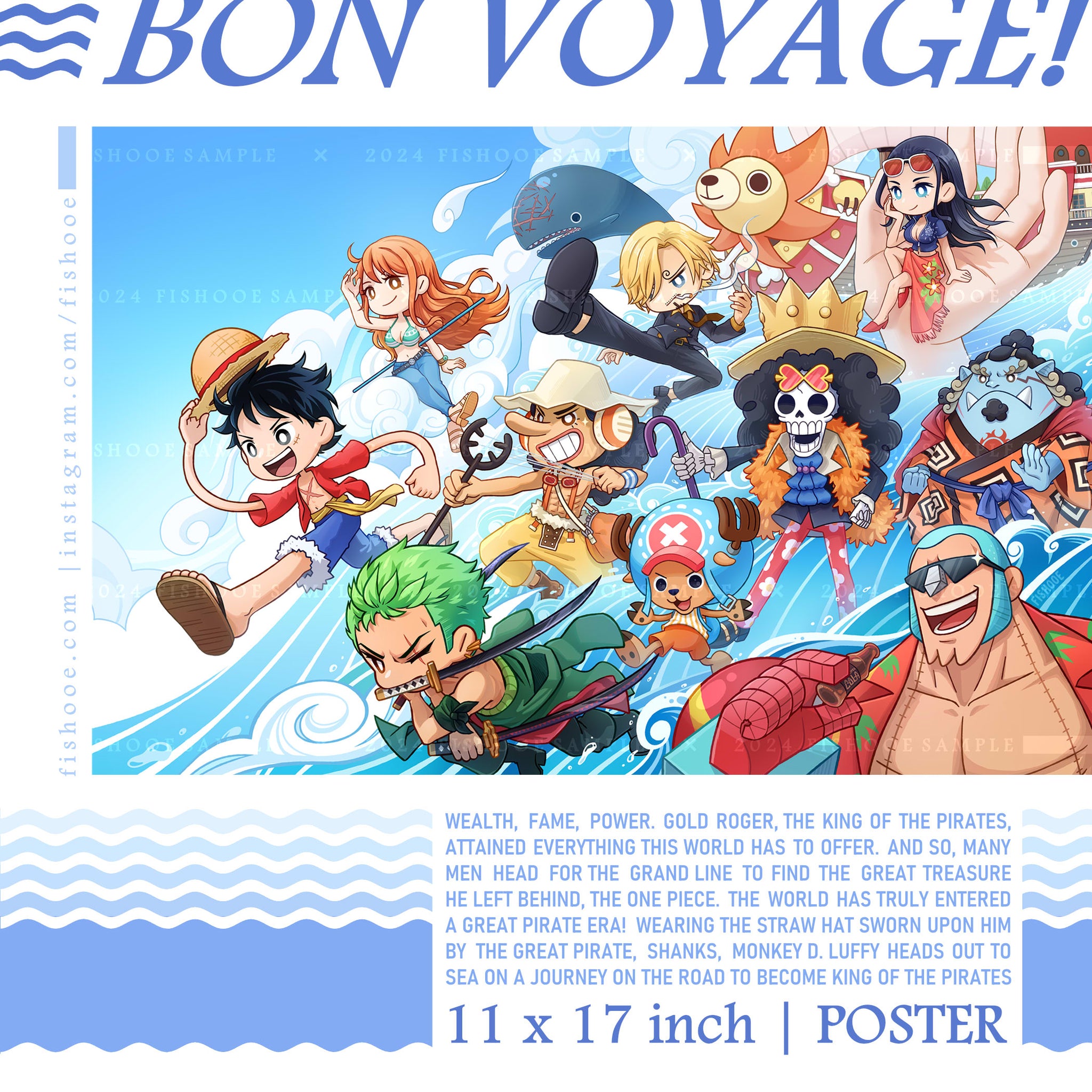 Bon Voyage! Straw Hats Poster | Fishooe – fishooe