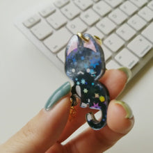 Load and play video in Gallery viewer, Star Catcher Cat Holographic Charm
