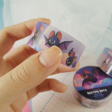 Load and play video in Gallery viewer, Bedtime Bats Gold Foil Washi Tape
