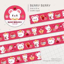 Load image into Gallery viewer, Beary Berry Washi Tape
