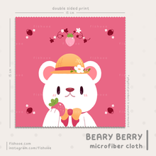 Load image into Gallery viewer, Beary Berry Glasses Cloth (Microfiber)
