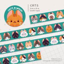 Load image into Gallery viewer, Cats Washi Tape

