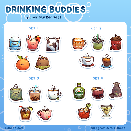 Drinking Buddies Sticker Sets