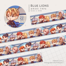 Load image into Gallery viewer, FE3H Blue Lions Washi Tape
