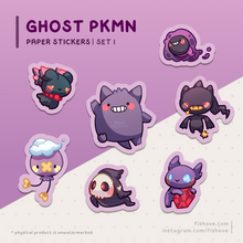 Load image into Gallery viewer, Ghost Pokemon Sticker Sets
