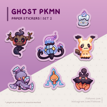 Load image into Gallery viewer, Ghost Pokemon Sticker Sets
