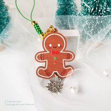 Load image into Gallery viewer, Gingerbread Wood Charms
