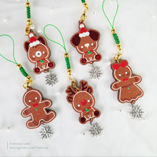 Load image into Gallery viewer, Gingerbread Wood Charms
