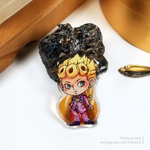 Load image into Gallery viewer, JJBA Giorno and Bruno Stand Acrylic Charms

