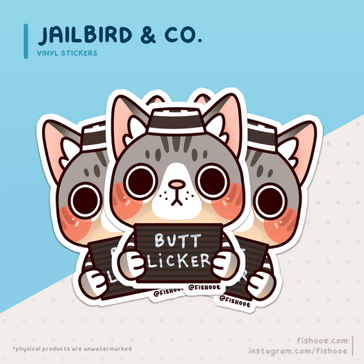 Jailhouse Animal Vinyl Stickers [3 in]