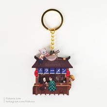 Load image into Gallery viewer, KNY Ramen Shop Layered Wood Charm
